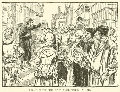 Public expounding of the scriptures by English School